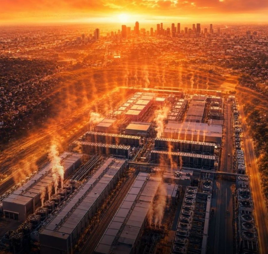 Heat and the impact on climate change with datacenters